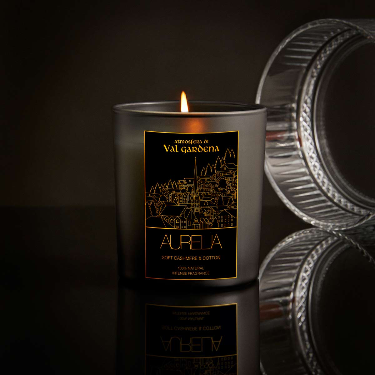 AURELIA GENÈVE HOME - ATMOSFERA DI VAL GARDENA - SOFT CASHMERE & COTTON MUM - Kaşmir ve Koton Kokulu Mum