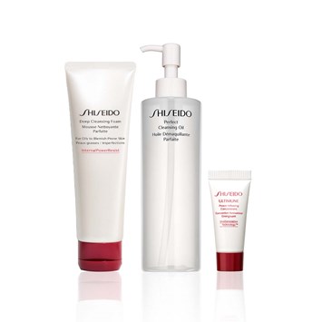 SHISEIDO - DOUBLE CLEANSE ÇİFT AŞAMALI TEMİZLEYİCİ SET - Karma & Yağlı Ciltler