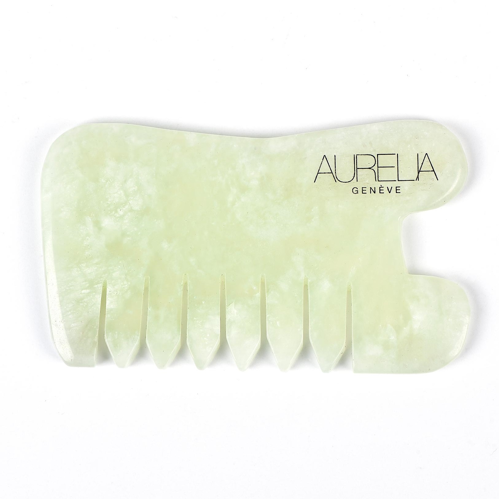 AURELIA GENÈVE - JADE COMB GUA SHA - Tarak Şekilli Gua Sha Masaj Taşı – Yeşim