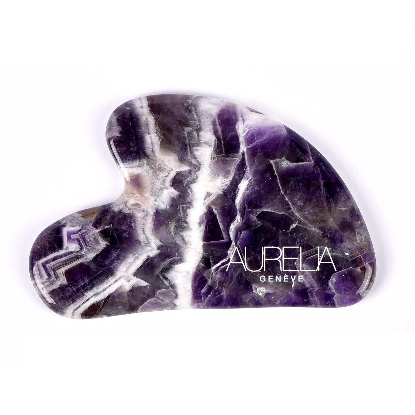 AURELIA GENÈVE - AMETHYST CRYSTAL HEART GUA SHA - Kalp Şekilli Gua Sha Taşı – Ametist