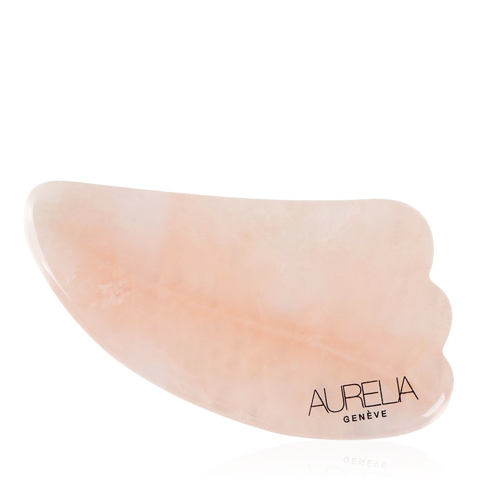 AURELIA GENÈVE - ROSE QUARTZ WING GUA SHA - Melek Kanadı Gua Sha Taşı - Pembe Kuvars