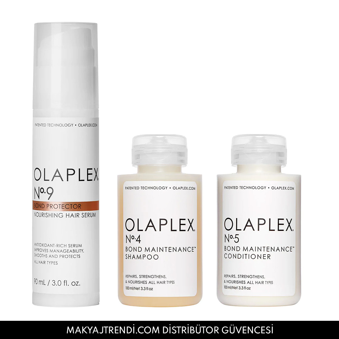 OLAPLEX - HEALTHY HAIR TRAVEL TRIO - Bağ Güçlendiren & Saçların Sağlıklı Olmasını Sağlayan Üçlü Seyahat Bakım Seti