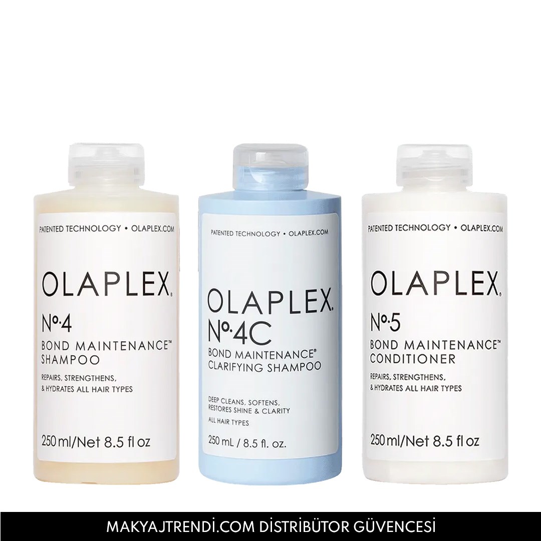 OLAPLEX - COMPLETE CLEANSING KIT - Saçları Derinlemesine Temizlerken Onaran Bağ Güçlendirici Bakım Seti
