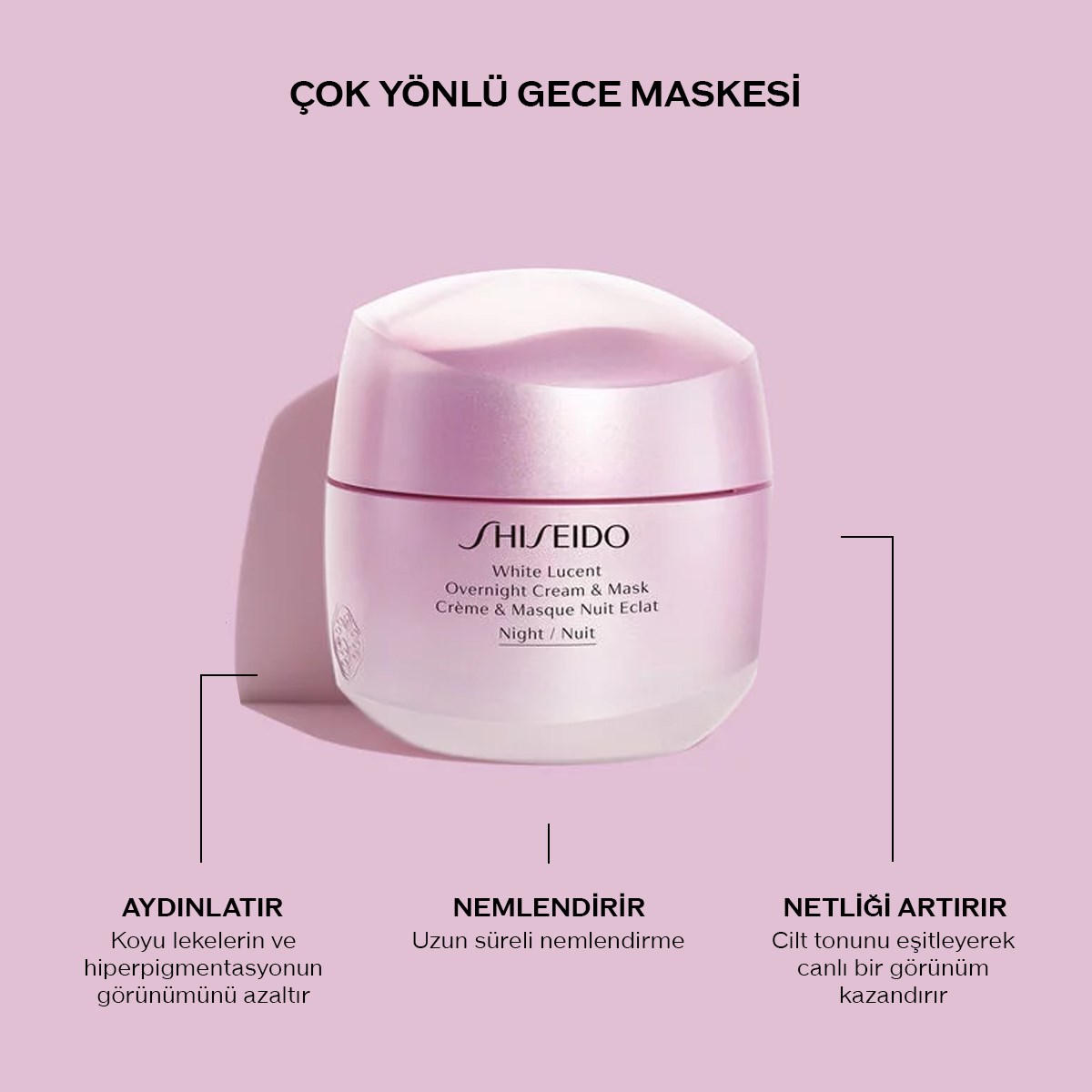 WHITE LUCENT OVERNIGHT CREAM & MASK 6