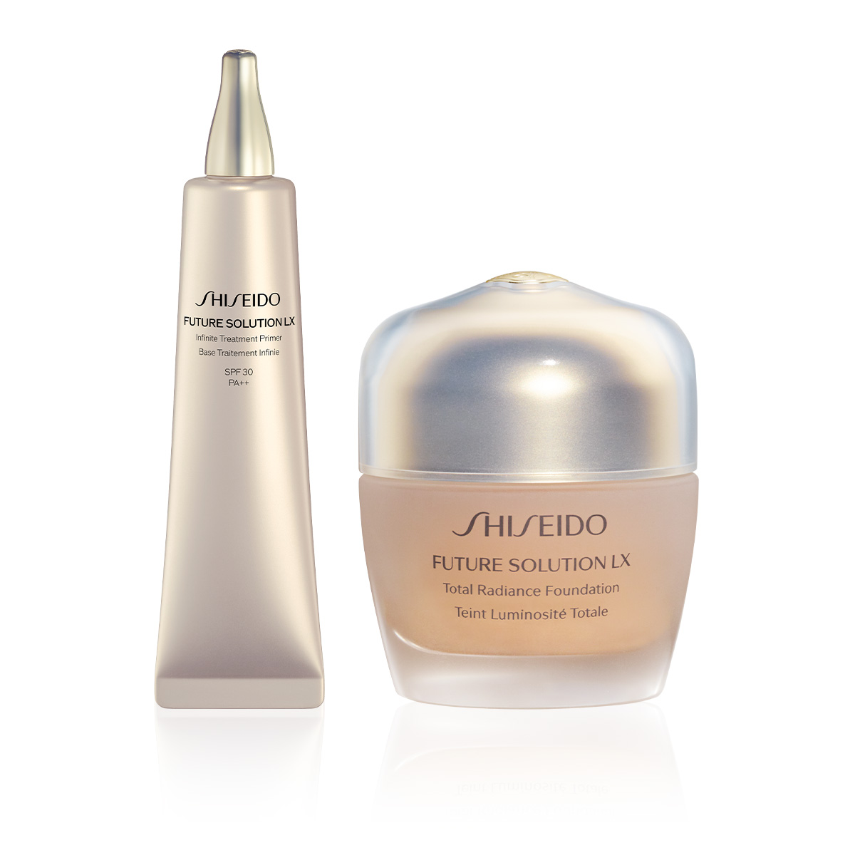 SHISEIDO - RADIANCE PRIMER & FOUNDATION BUNDLE - Aydınlık Bitişe Sahip Ten Makyajı İçin Primer & Fondöten Seti