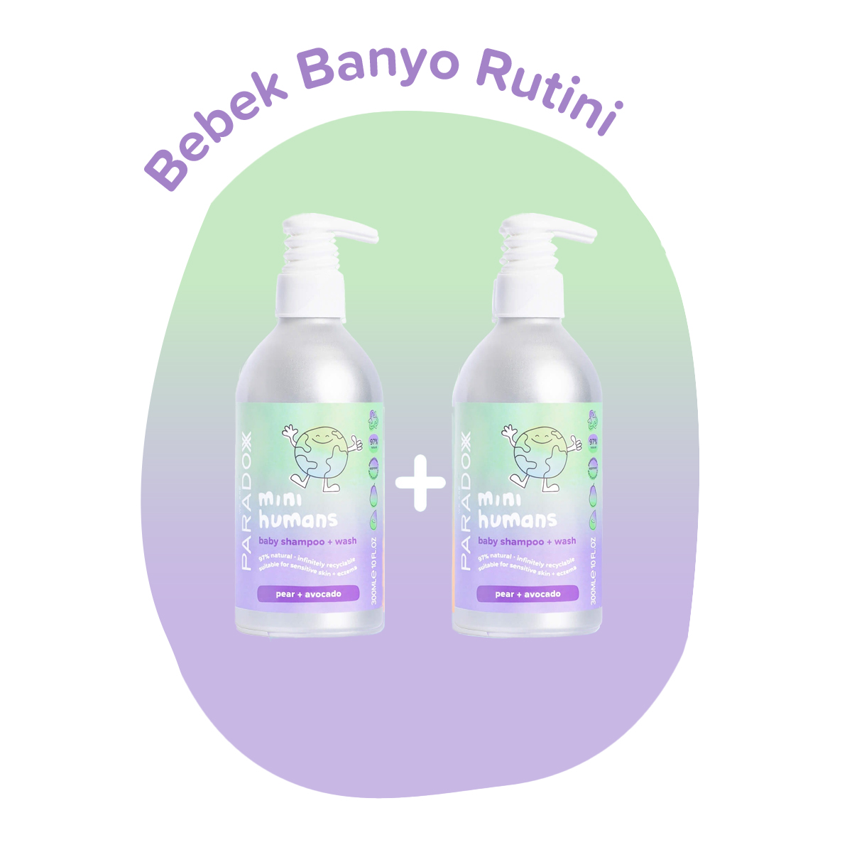 MINI HUMANS - FAVOURITE SHAMPOO SET - Bebek ve Çocuk İçin İkili Saç & Vücut Şampuanı
