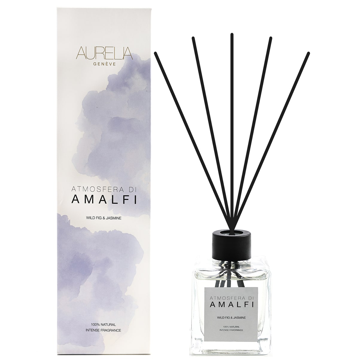 AURELIA GENÈVE HOME - ATMOSFERA DI AMALFI – WILD FIG & JASMINE DIFFUSER – 100ML - İncir & Yasemin Çubuklu Oda Kokusu