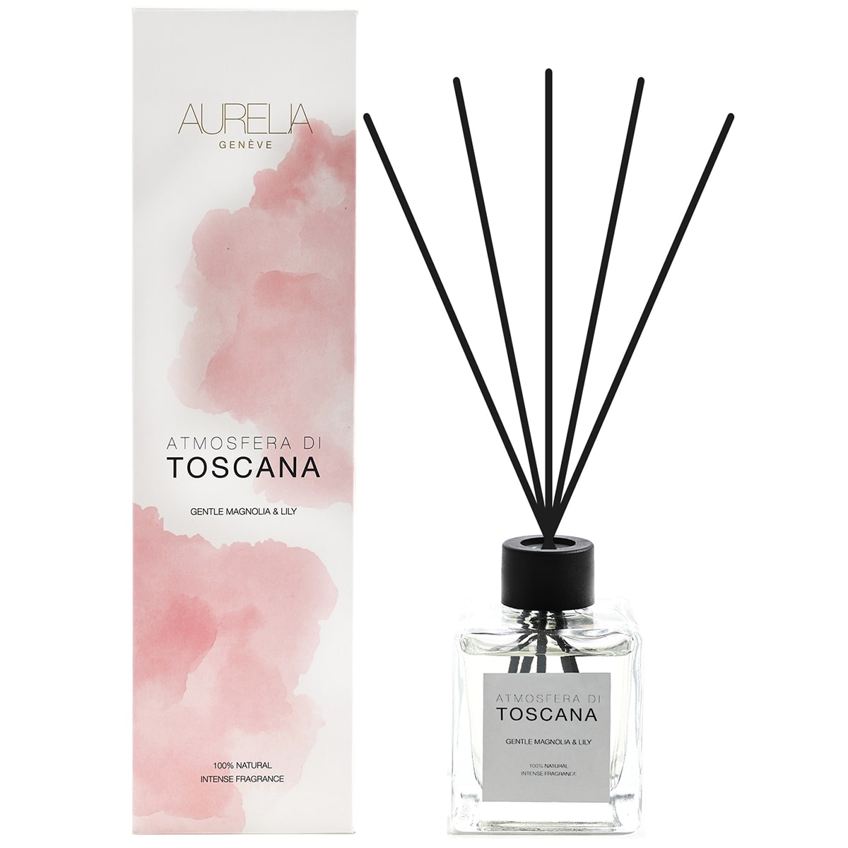 AURELIA GENÈVE HOME - ATMOSFERA DI TOSCANA – GENTLY MAGNOLIA & LILY DIFFUSER - 100 ML - Manolya & Zambak Çubuklu Oda Kokusu