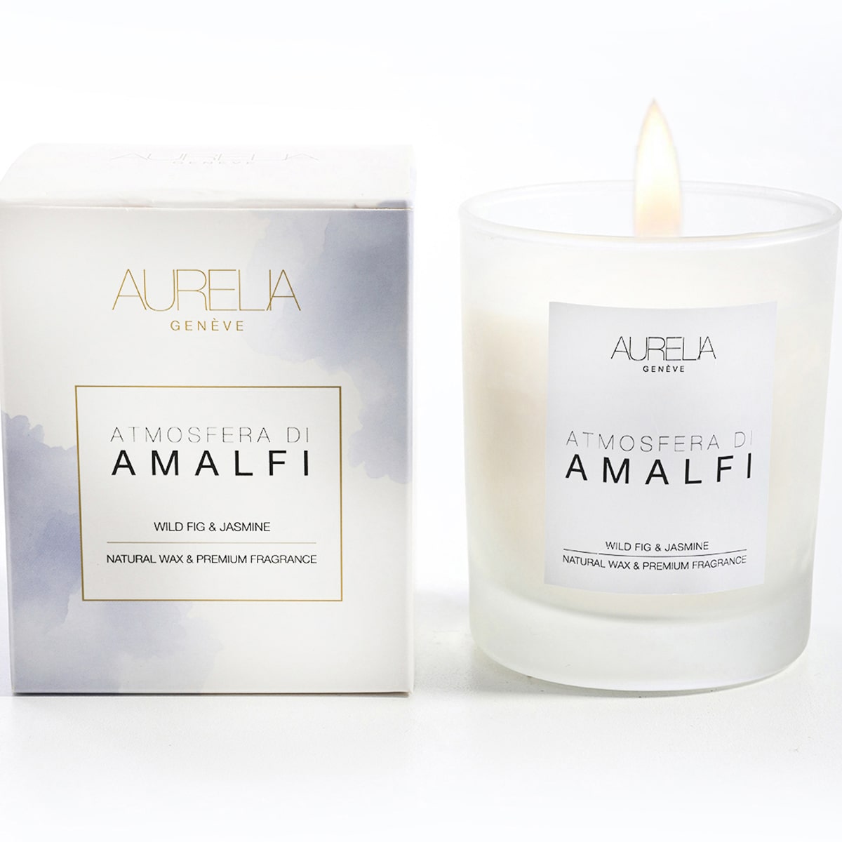 AURELIA GENÈVE HOME - ATMOSFERA DI AMALFI – WILD FIG & JASMINE MUM 210 GR - İncir & Yasemin Kokulu Mum