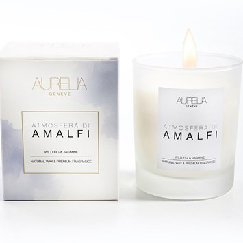 AURELIA GENÈVE HOME - ATMOSFERA DI AMALFI – WILD FIG & JASMINE MUM 210 GR - İncir & Yasemin Kokulu Mum