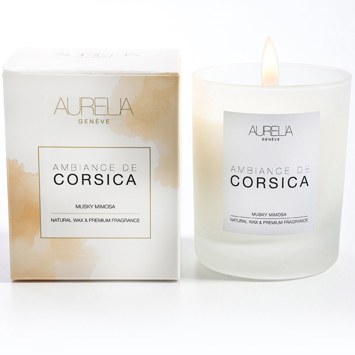 AURELIA GENÈVE HOME - AMBIANCE DE CORSICA – MUSKY & MIMOSA MUM – 210 GR - Mimoza & Misk Kokulu Mum