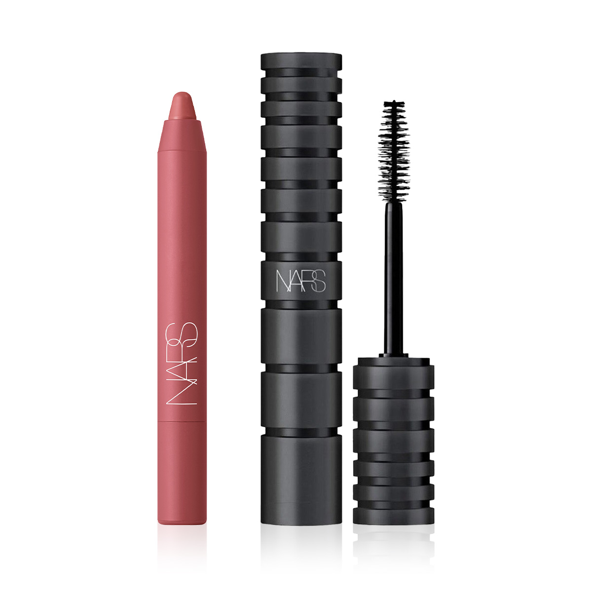 NARS - ICONIC LIPS & EYES BUNDLE - Mat Bitişli Kalem Ruj & Kirpiklere Maksimum Hacim Veren Maskara Seti