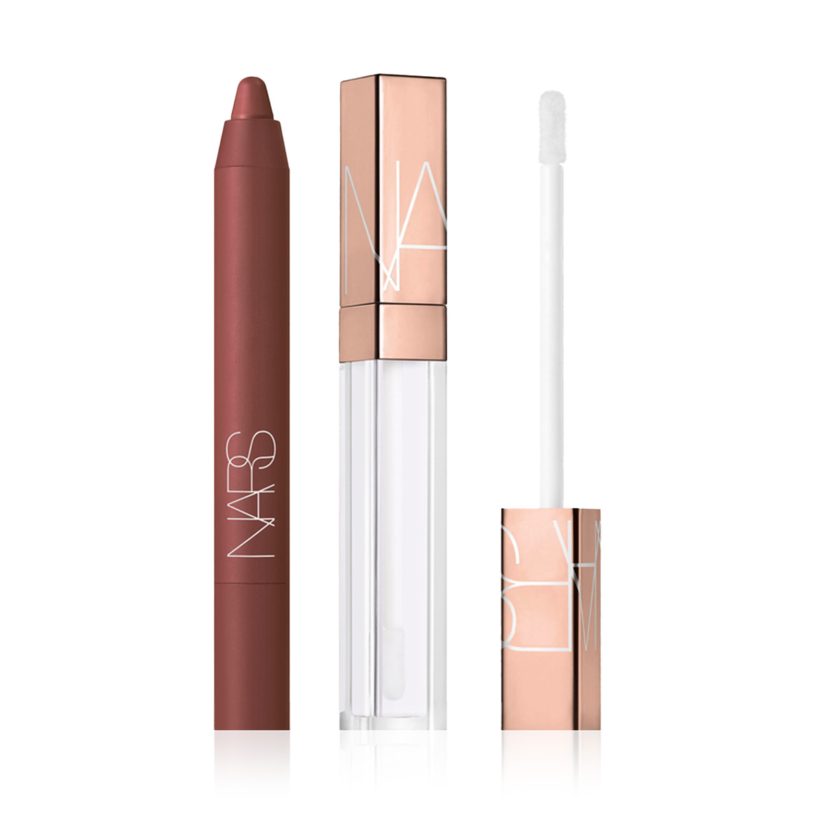 NARS - LIP PENCIL & LIP SHINE DUO - Dudakları Dolgun Gösteren Parlatıcı & Mat Bitişli Kalem Ruj Seti