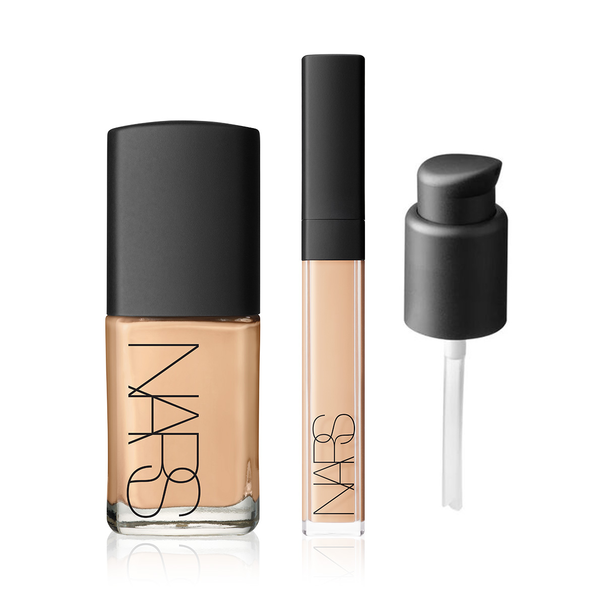 NARS - IRRESISTIBLE GLOW BUNDLE - Cilde Işıltı Kazandıran Fondöten & Kapatıcı & Fondöten Pompası Seti