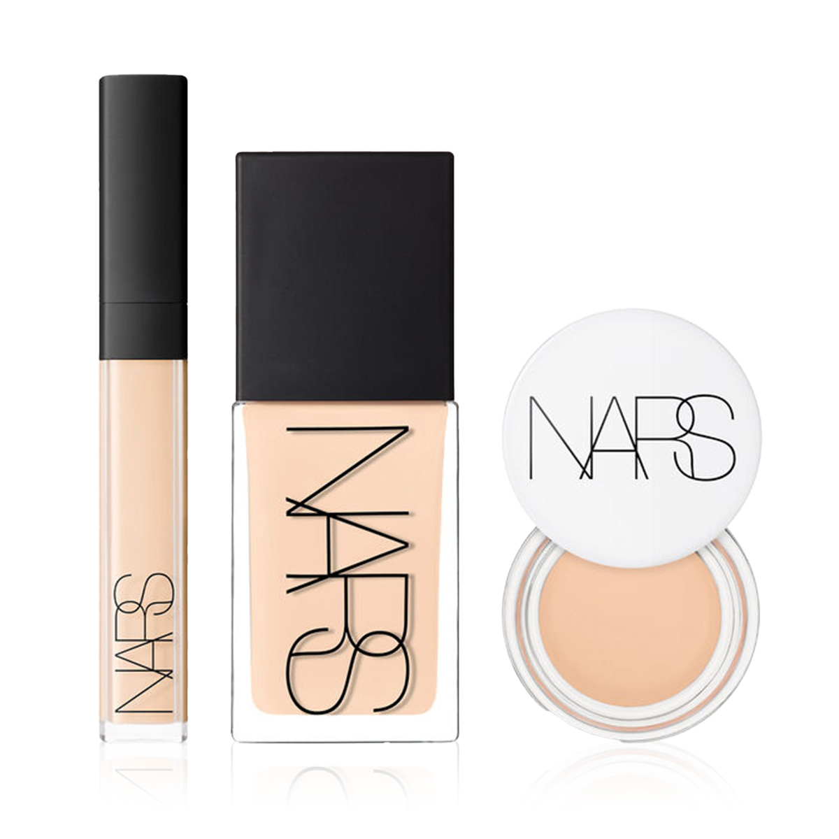 NARS - ILLUMINATE ALL-OVER BUNDLE - Cildin Işıltısını Ortaya Çıkaran ve Aydınlatan Fondöten & İkili Kapatıcı Seti
