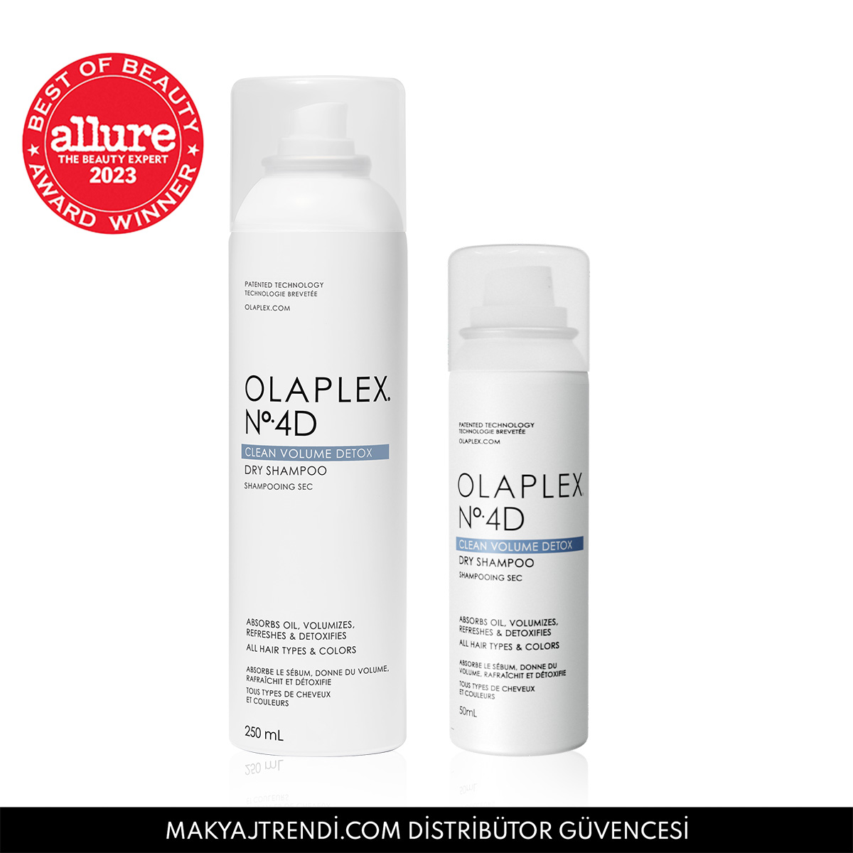 OLAPLEX - No. 4D CLEAN VOLUME DETOX DRY SHAMPOO HOME & AWAY DUO - Ev ve Seyahat İçin Hacim Veren Detoks Etkili Kuru Şampuan