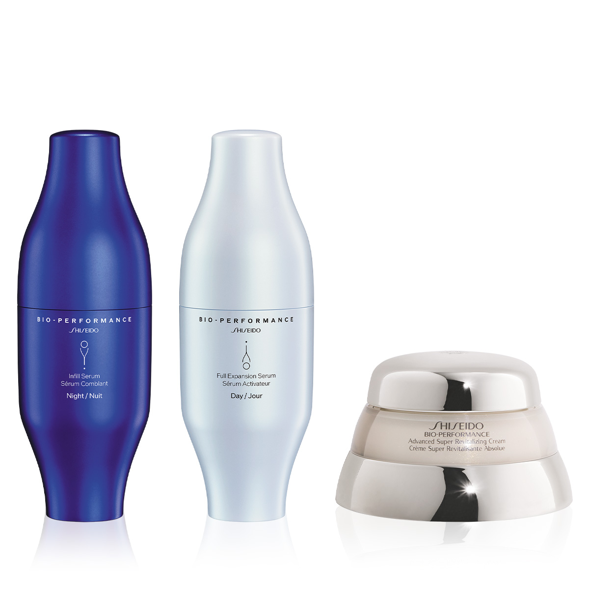 SHISEIDO - BIO-PERFORMANCE SUPER REVITALIZING SERUM & CREAM SET - Hyalüronik Asit İçeren, Cilde Dolgu Etkisi Veren Serum & Yaşlanma Karşıtı Nemlendirici Seti