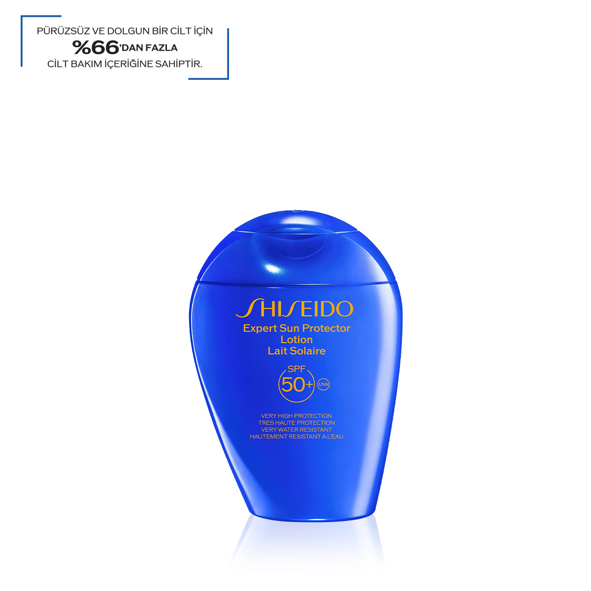 SHISEIDO - EXPERT SUN PROTECTOR LOTION SPF50+ - %65 Cilt Bakımı İçerikli, Suya ve Isıya Dayanıklı Güneş Koruyucu Losyon