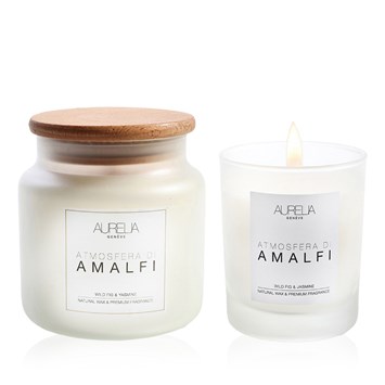AURELIA GENÈVE HOME - AMALFI CANDLE DUO - İncir ve Yasemin Kokulu İkili Mum Seti