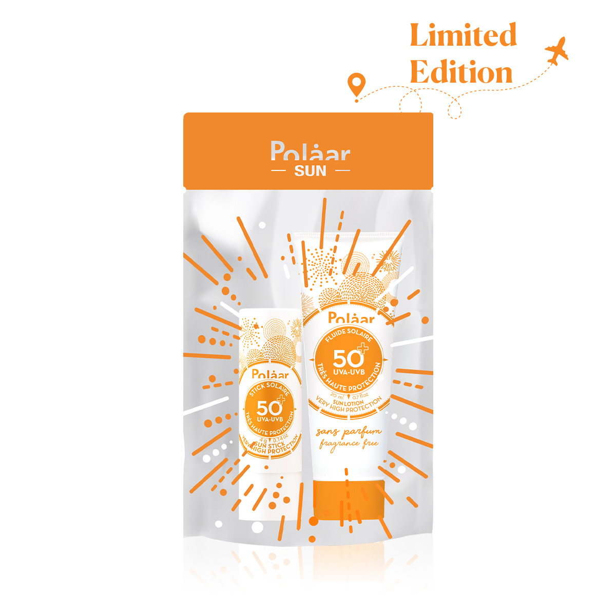 POLAAR - SUNSCREEN KIT SPF50+ LIMITED EDITION - Sınırlı Sayıda Üretilen Seyahat Boy Güneş Koruma Seti