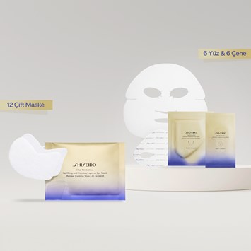 SHISEIDO - LIFTED & RADIANT LIKE NO EVER SET - Retinol İçeren & Cildi Aydınlatan & Lifting Etkisi Veren Yüz ve Göz Çevresi İçin Maske Seti