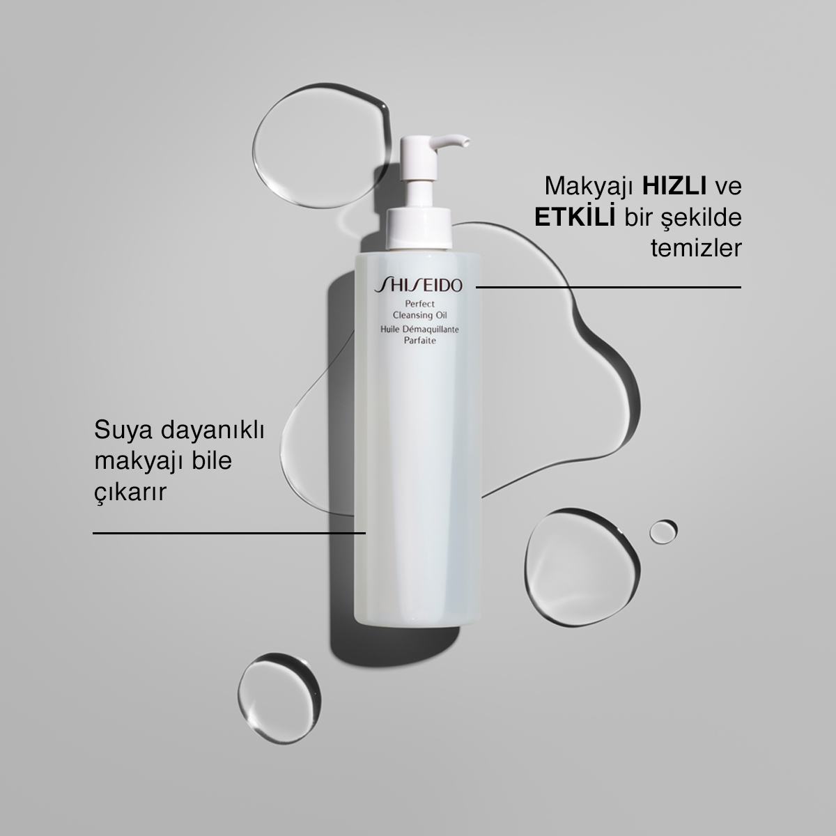 Shiseido Perfect Cleansing Oil - Göz Makyaj Temizleyici - %20