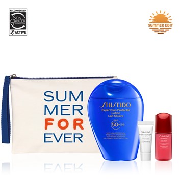 SHISEIDO - ACTIVE SUN PROTECTION SET - Cildi Temizleyen, Güneşten Koruyan & Yaşlanma Karşıtı Etki Sunan Bakım Seti