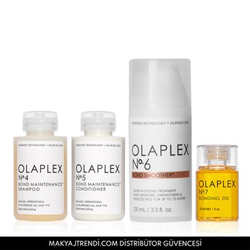 OLAPLEX - FRIZZ CONTROL & SMOOTHEST HAIR SET - Elektriklenmeyi Kontrol Altına Alan & Saçtaki Bağları Güçlendiren ve Onaran Set