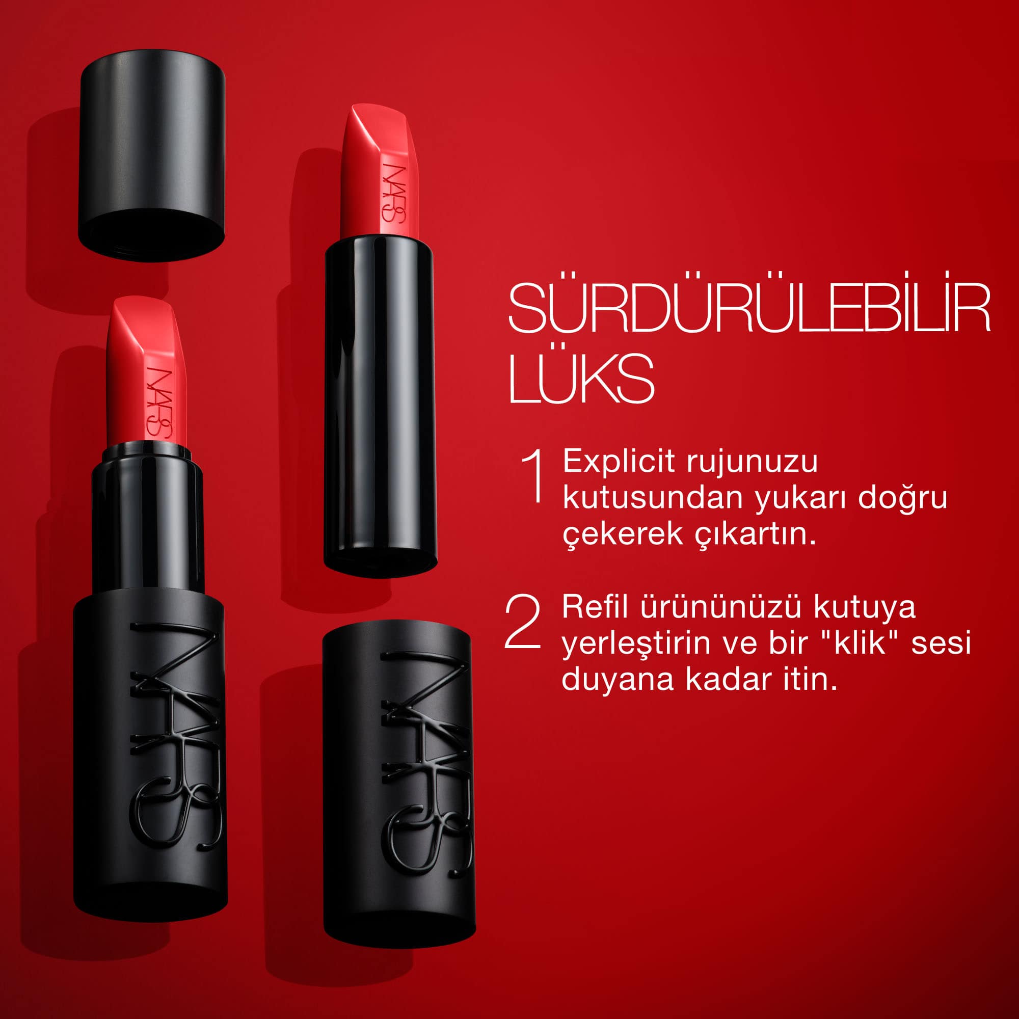 リップセット売り　NARS Nars Explicit Lipstick Refill - Ruj - %47 İndirim | Makyaj Trendi