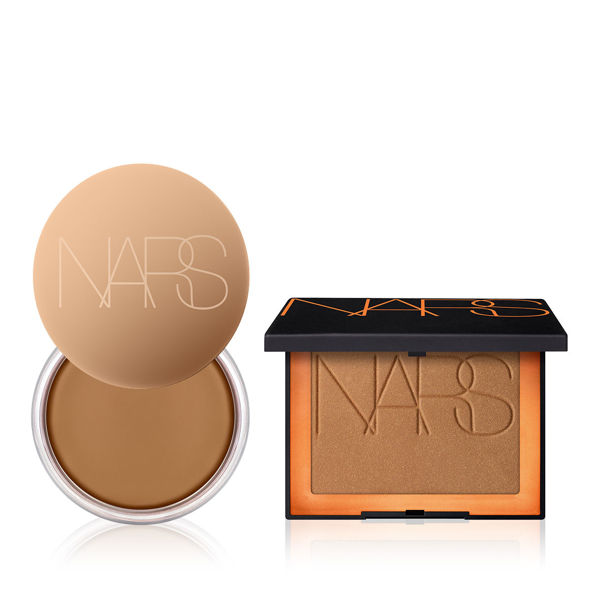 NARS - PERFECT LAGUNA BRONZING BUNDLE - Cildi Isıtan ve Boyutlandıran Toz & Krem Bronzer Seti
