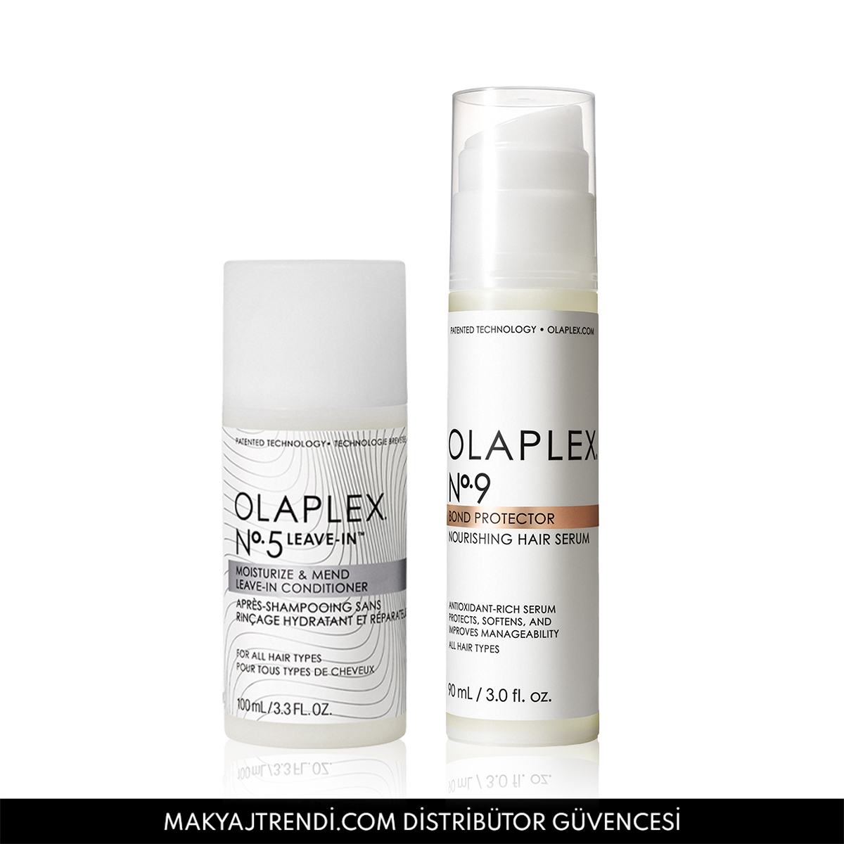 OLAPLEX - SPLIT-END REPAIR & PROTECT DUO - Bağ Güçlendiren, Kırık Uçları Onaran ve Saçları Koruyan Bakım Seti