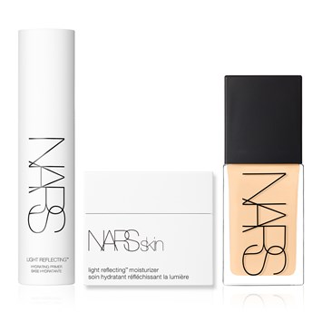 NARS - PERFCETLY MOISTURE CANVAS TRIO - Cildi Makyaja Hazırlayan ve Parlaklık Kazandıran Nemlendirici & Fondöten & Primer Seti