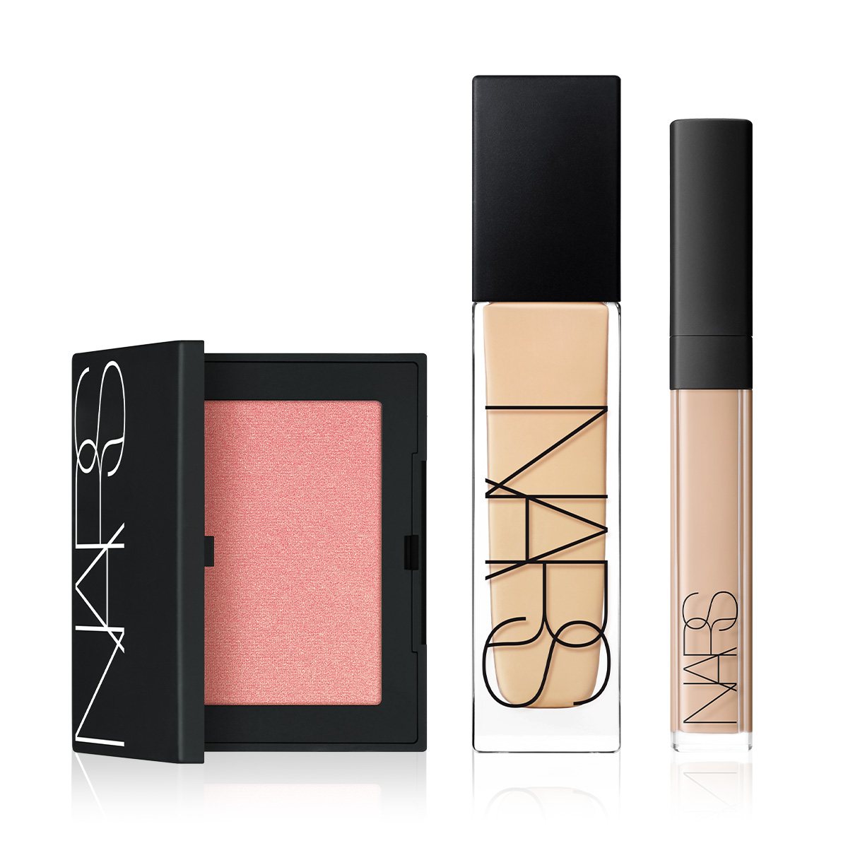 NARS - SMOOTH & GLOW SKIN BUNDLE - Cildi Pürüzsüzleştiren ve Canlılık Kazandıran Fondöten & Kapatıcı & Allık Seti