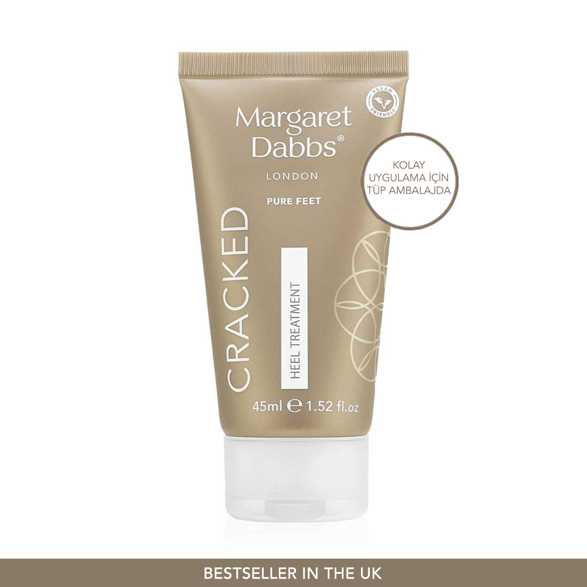 MARGARET DABBS LONDON - PURE CRACKED HEEL TREATMENT BALM - Çatlakları Onaran ve Ayakları Pürüzsüzleştiren Topuk Balmı