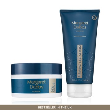 MARGARET DABBS LONDON - FIRM, TIGHTEN & TONE LEG DUO - Bacakları Pürüzsüzleştiren ve Sıkılaştıran Peeling & Serum Seti