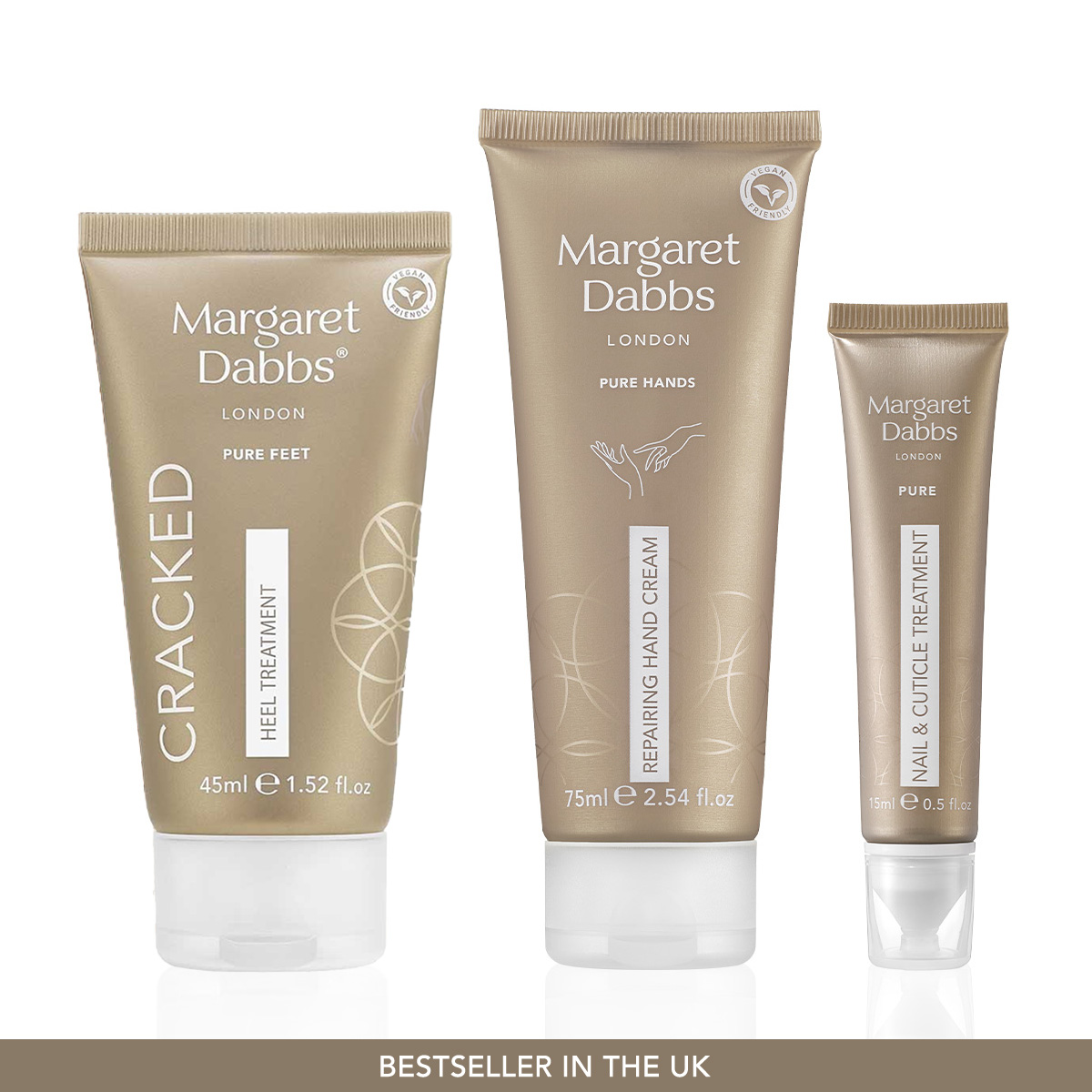 MARGARET DABBS LONDON - VELVET FEET CARE COLLECTİON - Ayakların Pürüzsüz & Sağlıklı Olmasını Sağlayan Üçlü Bakım Seti