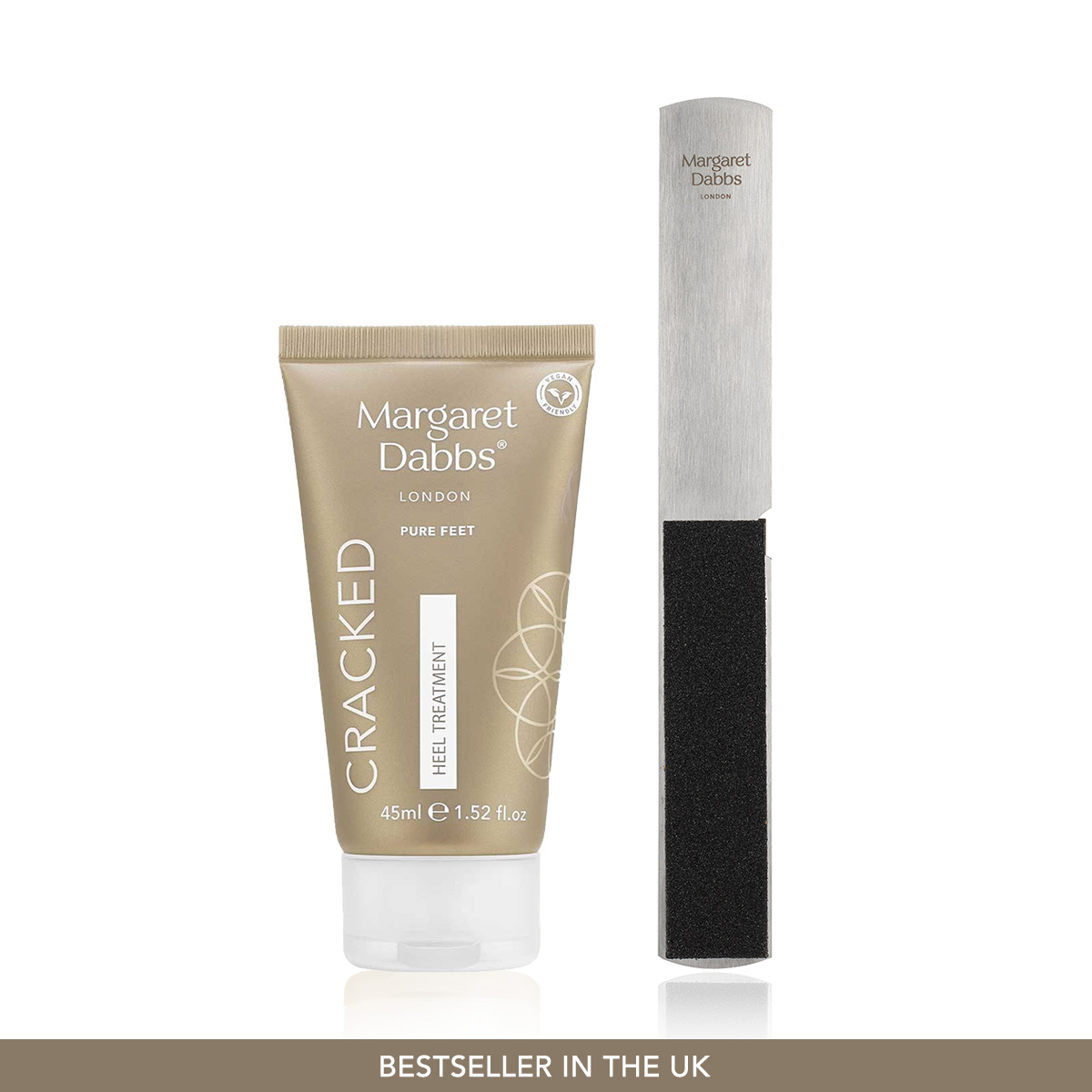 MARGARET DABBS LONDON - CRACKED HEEL RESCUE SET - Çatlak Topukları Onaran Balm & Profesyonel Ayak & Topuk Törpüsü Seti