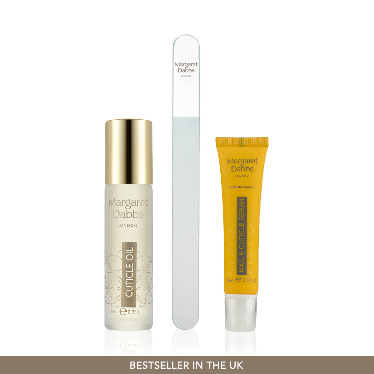 MARGARET DABBS LONDON - PERFECT TRIO FOR GEL NAILS - Tırnakları Besleyen & Sağlıklı Şekillendirme Sağlayan Üçlü Bakım Seti