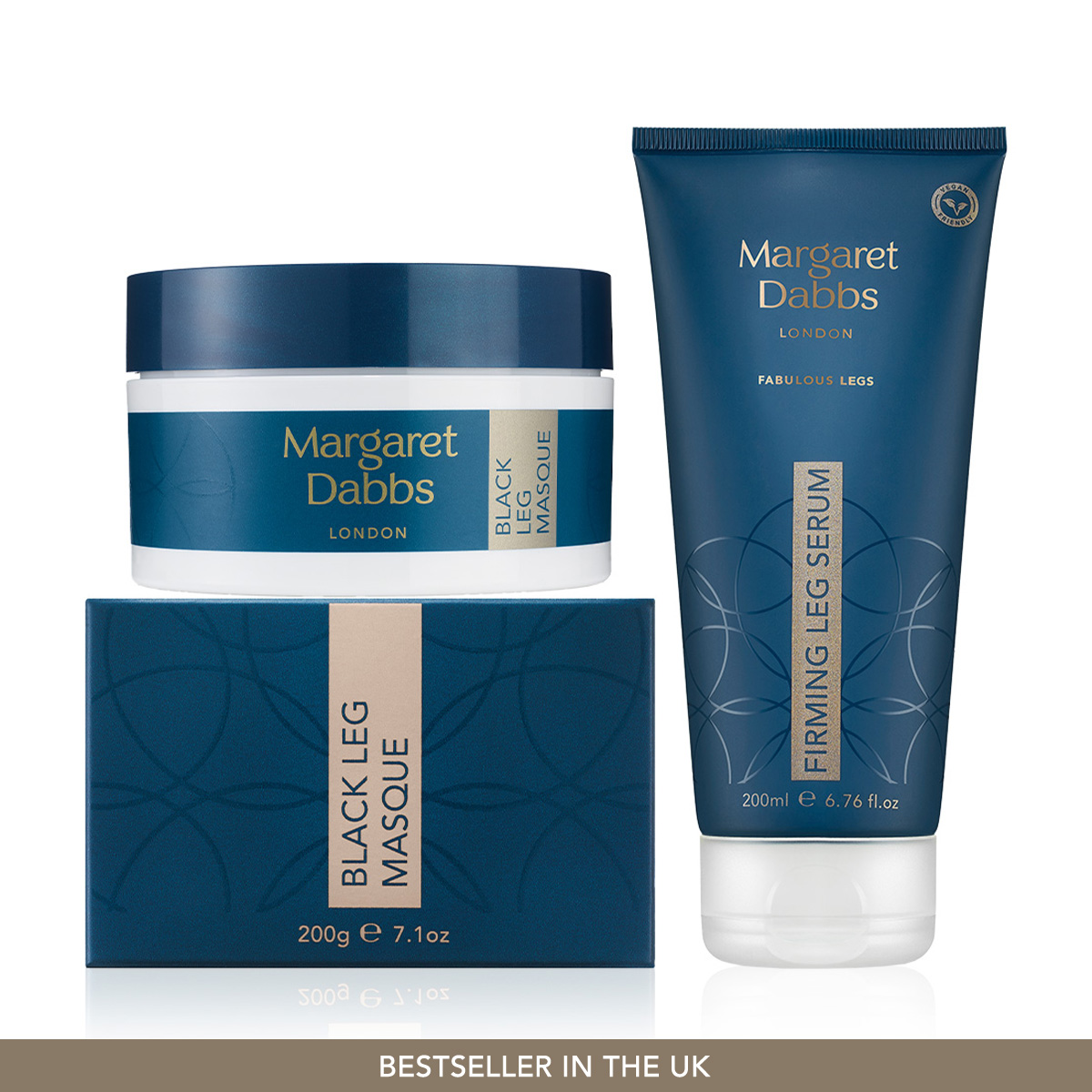 MARGARET DABBS LONDON - PERFECT LEGS TREATMENT SET - Sıkılaştırıcı, Rahatlatıcı ve Nemlendirici Bacak Bakım Seti