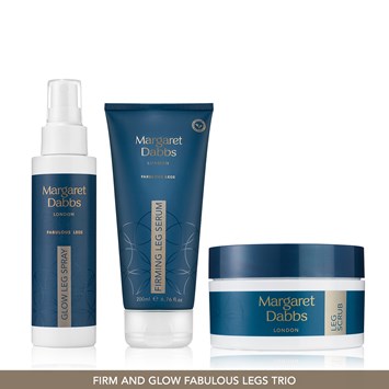 MARGARET DABBS LONDON - FIRM AND GLOW FABULOUS LEGS TRIO - Bacakları Pürüzsüzleştiren & Sıkılaştıran Bakım Seti