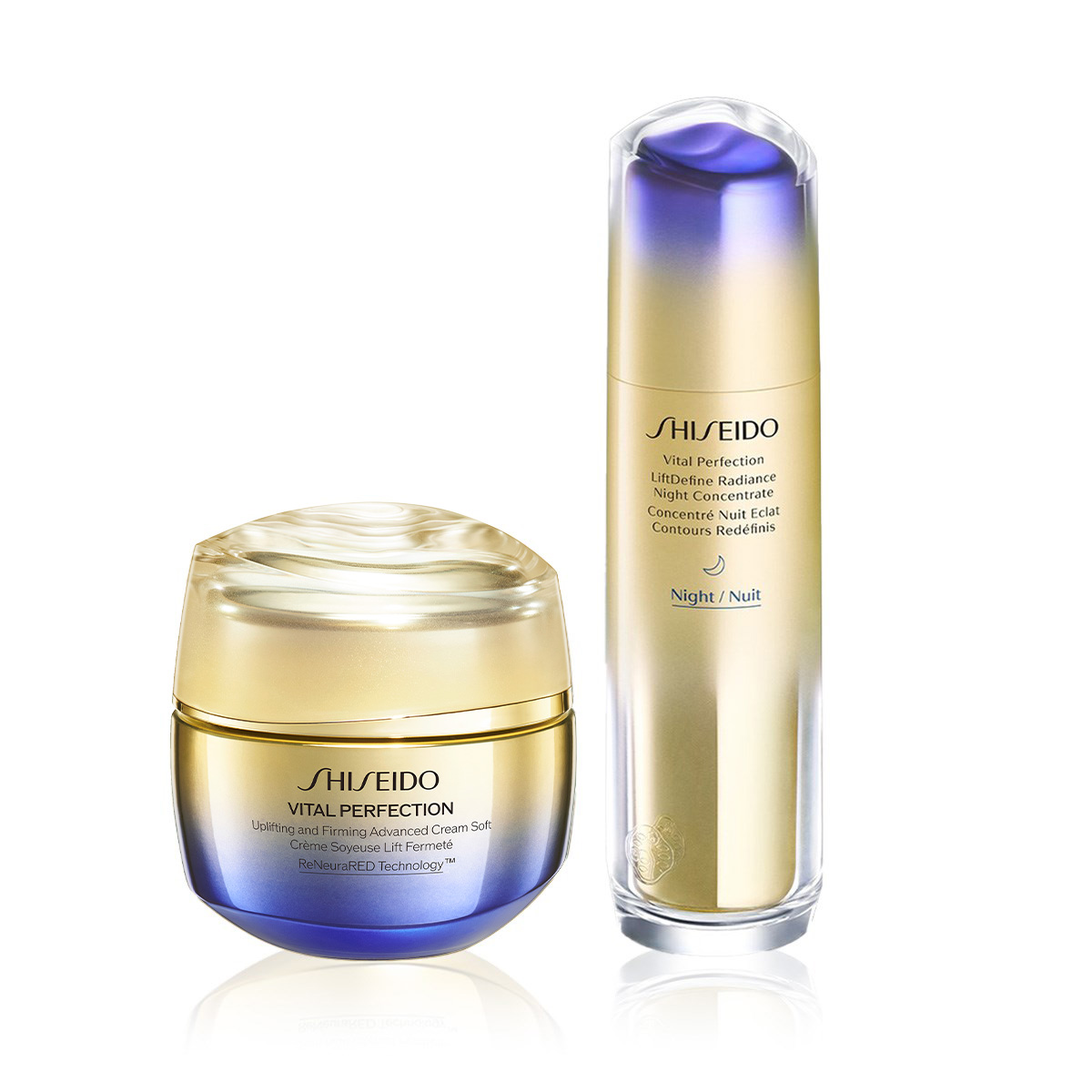 SHISEIDO - DAILY LIFTING ROUTINE  - Cildi Sıkılaştıran Gece Serumu ve Karma/Yağlı Ciltler İçin Nemlendirici Seti