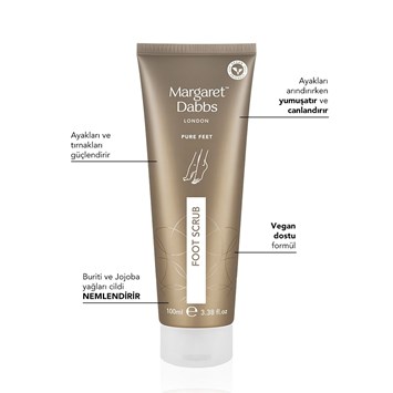 MARGARET DABBS LONDON - PURE NATURAL FOOT SCRUB - Ayakları Yumuşatan, Canlandıran ve Pürüzsüzleştiren Peeling