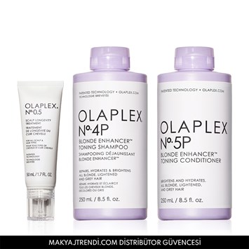 OLAPLEX - BLONDE HAIR & SCALP STRENGTHENING SET - Sarı & Gri Saçların Rengini Canlandıran & Saç Derisini Güçlendiren Bakım Seti