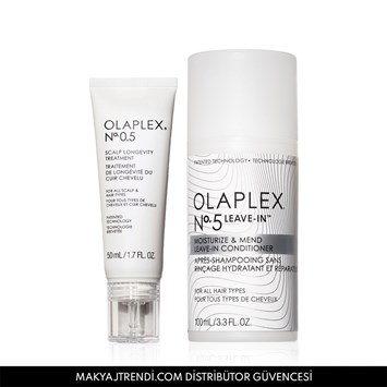 OLAPLEX - SCALP & STRANDS HYDRATE ESSENTIAL DUO - Bağ Güçlendirici Durulanmayan Saç Kremi & Saç Derisini Güçlendiren Serum Seti