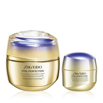 SHISEIDO - VITAL PERFECTION SUPREME DOUBLE POWER SET - Olgun Ciltler İçin Yaşlanma Karşıtı Etkili İkili Bakım Kremi Seti