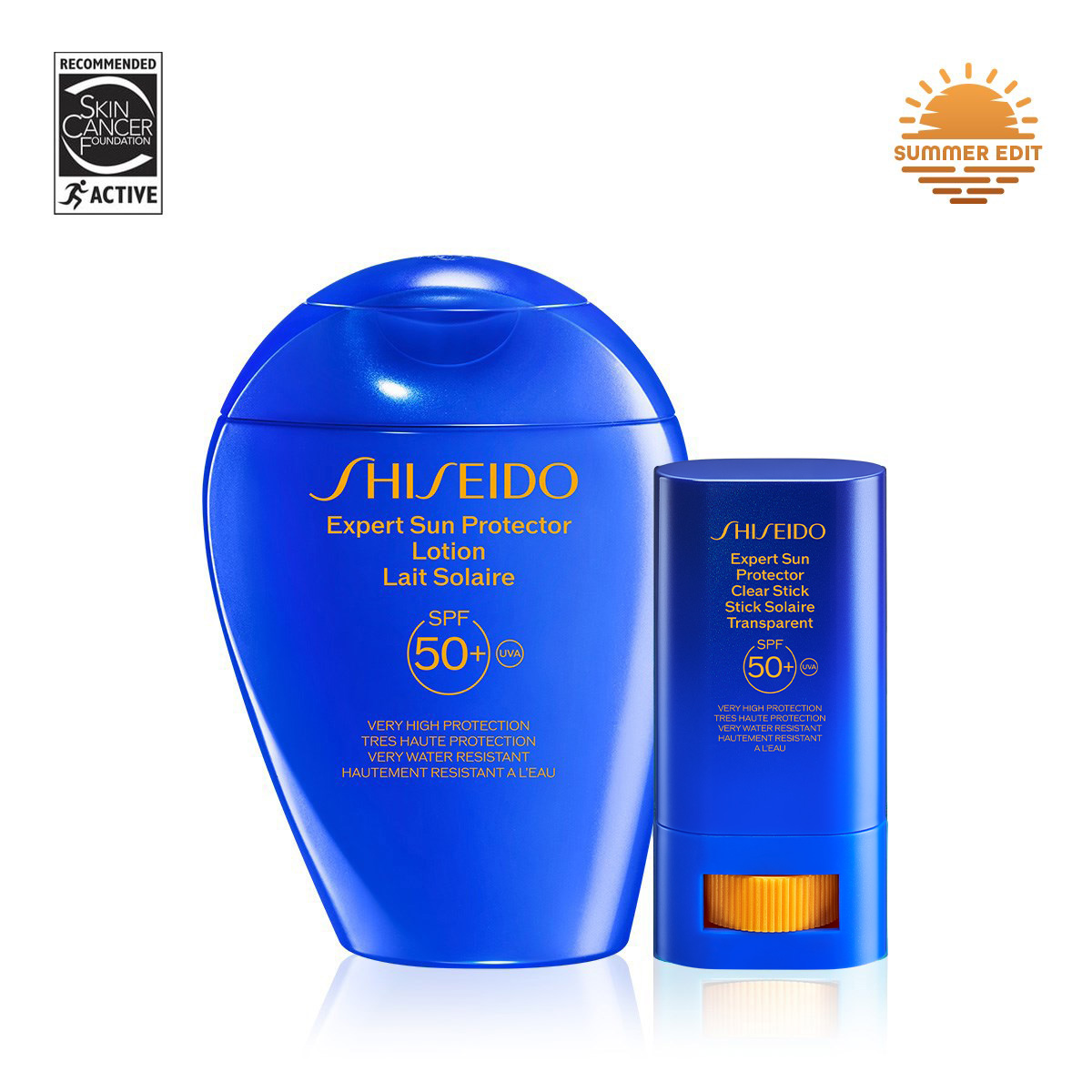 SHISEIDO - FACE&BODY SHIELD PROTECTION SET - Yüzü ve Vücudu Güneşe Karşı Etkili Şekilde Koruyan İkili Bakım Seti
