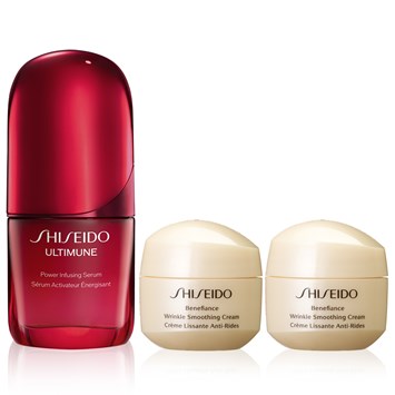 SHISEIDO - ULTIMUNE & WRINKLE DEFENSE TRIAL SET - Cilt Bariyerini Güçlendiren & Kırışıklık Karşıtı Bakım Seti