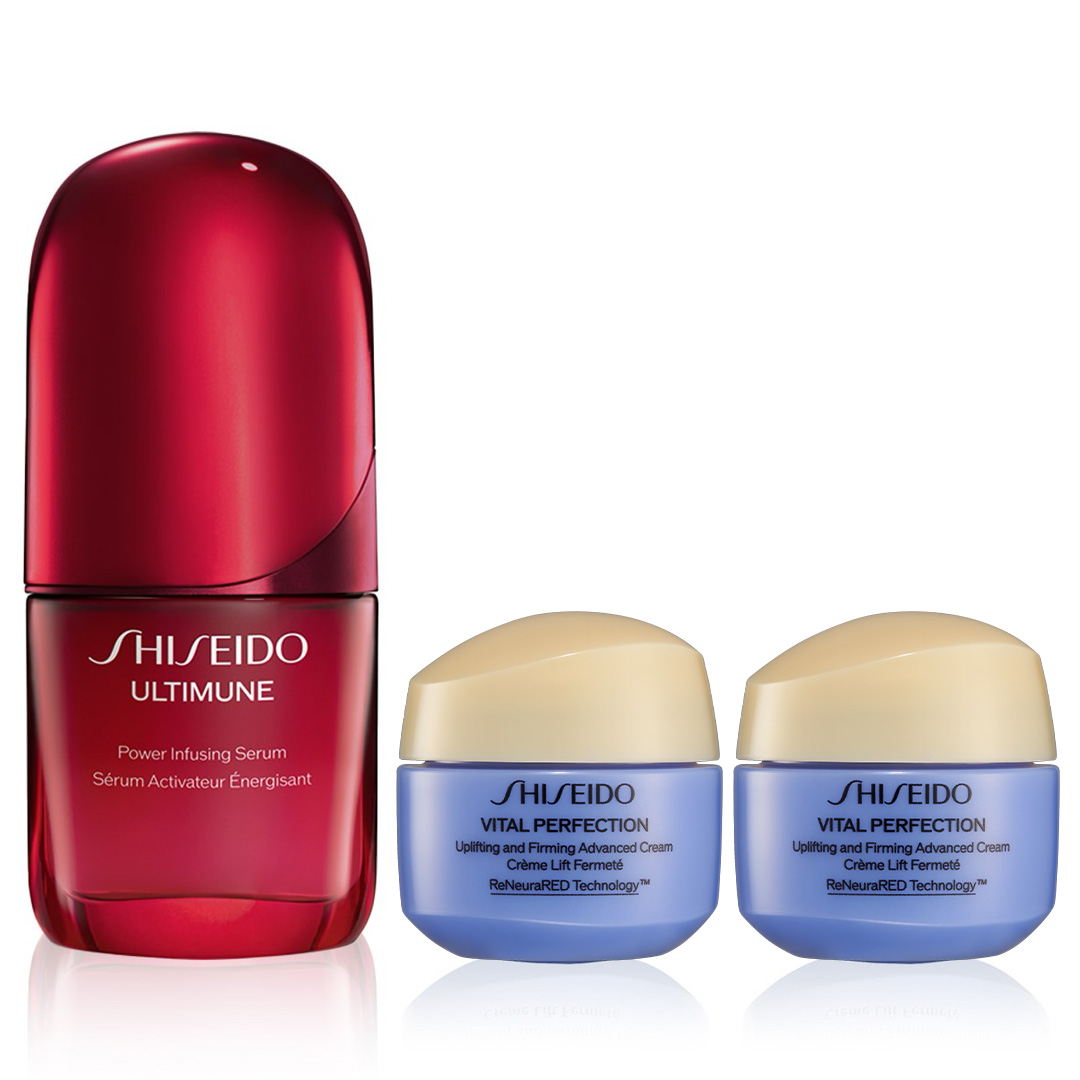 SHISEIDO - ULTMUNE & UPLIFTING AND FIRMING TRIAL SET - Cilt Bariyerini Güçlendiren & Sıkılaştırıcı Etkili Bakım Seti