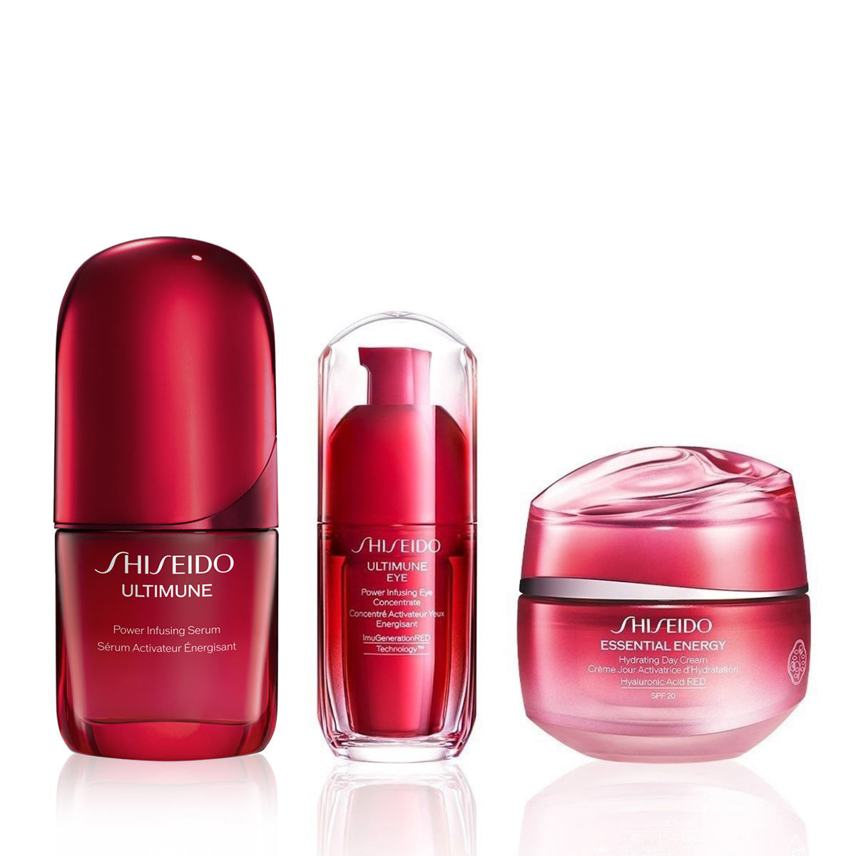 SHISEIDO - MOISTURE & STRENGTH & ANTI-AGING TRIO SET - Hyalüronik Asit İçeren Nemlendirme & Güçlendirme & Anti- Aging Süper Üçlüsü