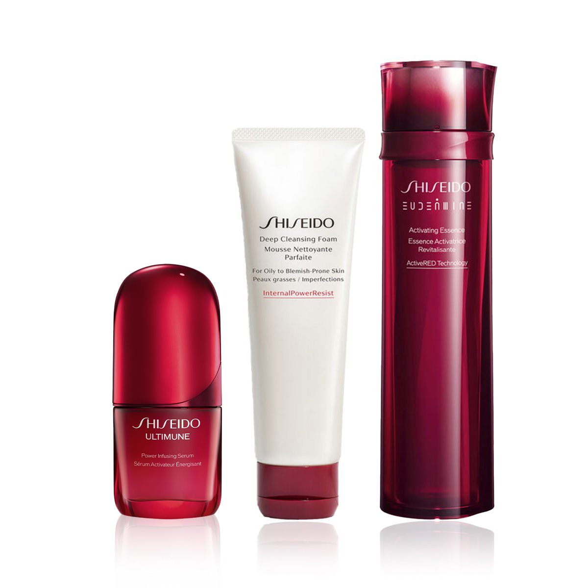 SHISEIDO - DEEP CLEANSE & REPAIR ESSENTIAL SET - Cilt Bariyerini Güçlendiren, Cildi Arındıran ve Aydınlatan Bakım Seti